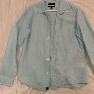 Banana Republic Light Blue Linen Cotton Shirt
